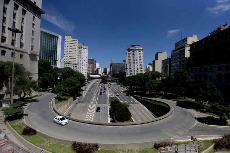 Centro da capital de São Paulo (FERNANDO BIZERRA JR / EFE)